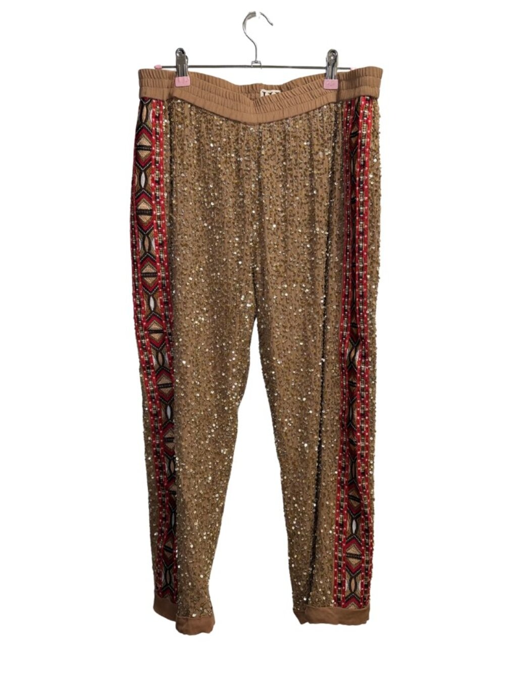 Haute Hippie Embroidered Cropped Skinny Pants